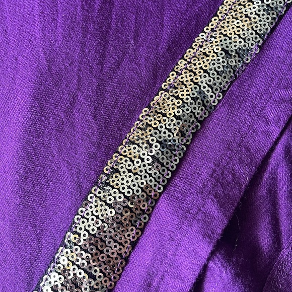 La Cite sequin one shoulder cape formal dress Size L - Picture 9 of 9